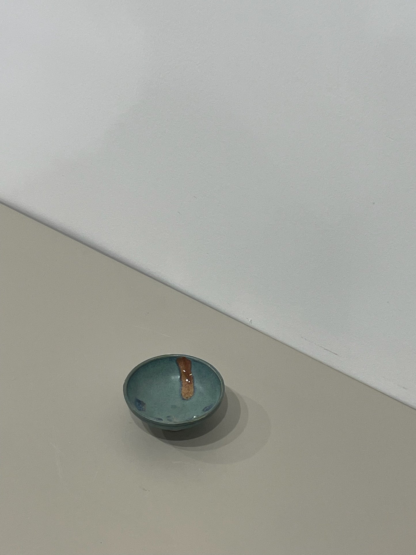 Marissa / Small speckled dark turquoise bowl