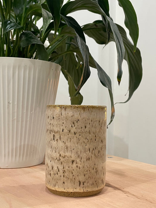 Kathleen / Blush cup with brown speckles