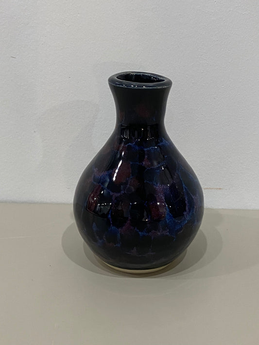 Marissa / Small dark blue and purple vase