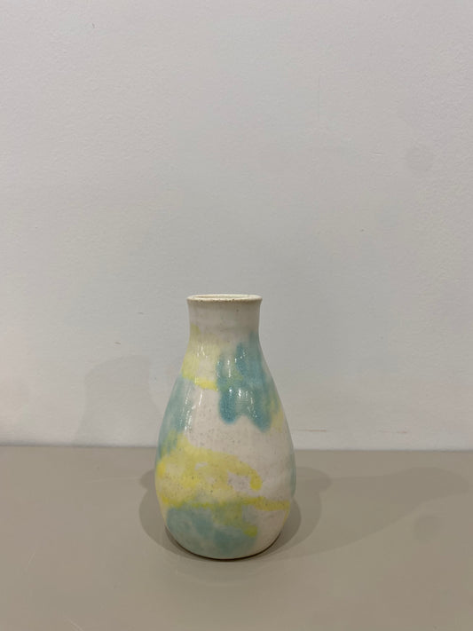Jenny / Blue and yellow vase with neck