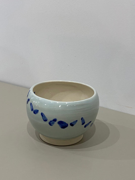 Marissa / Celadon bowl with blue speckles