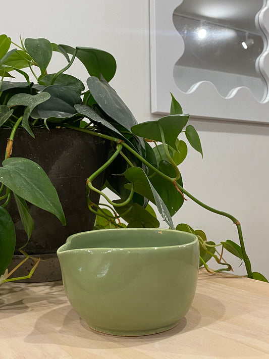 Judy / Sage green matcha bowl